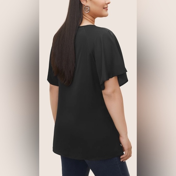 Bloomchic Keyhole Knotted Front Blouse 14/16 - Picture 2 of 10